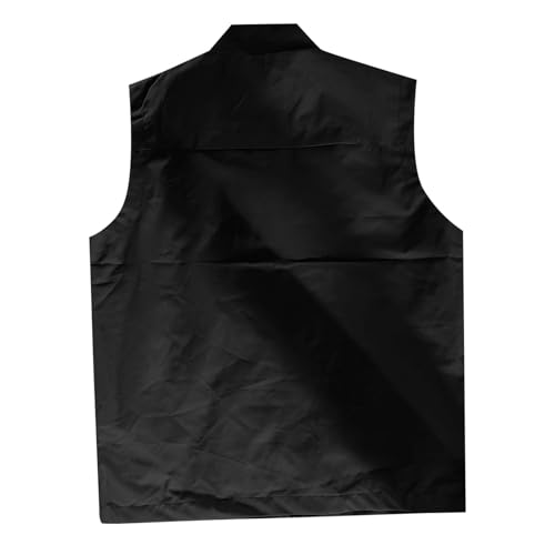 Cexiakong Women's Lightweight Running Vest Sleeveless Summer Jackets Windproof Waterproof Breathable Vest Gilet for Running Golf Hiking Jackets Outdoor Jackets Softshell Vest, black, L - Image 7