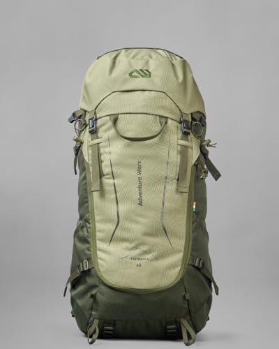 Image of Trishul 70L Modular Trekking Rucksack with detachable 10L daypack, rain cover, AeroSpine support & front opening. Ideal for hiking, trekking & expeditions.