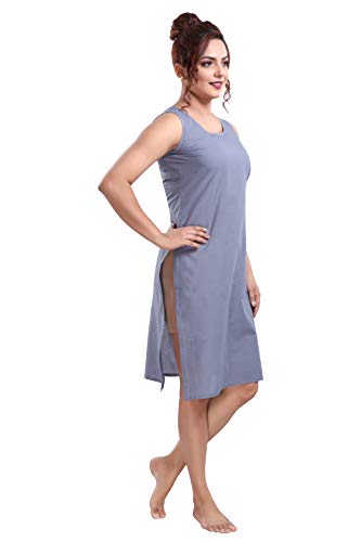 Image of Cotton Rich Camisole Slip for Women | Long Kurti Slip /Suit Slip /Camisole Slip Knee Length Inner(Long Inner)