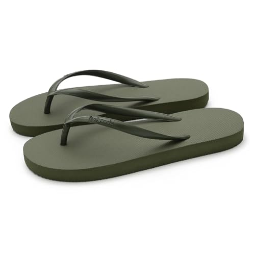 Image of Feelgoodz Women's Slimz Core Natural Rubber Flip Flops