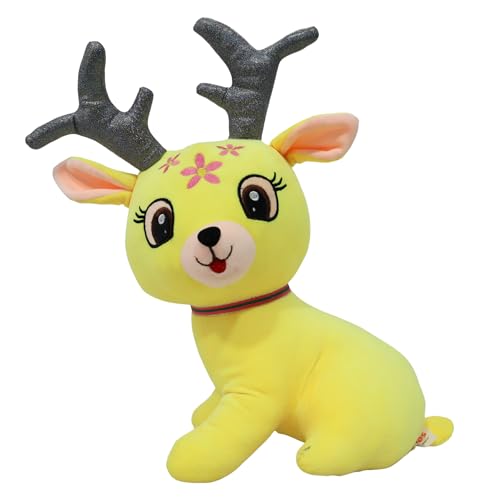Image of TOYTALES Reindeer Soft Toy for Kids | Plush Stuffed Animal Deer | Soft Toys for Baby Girl & Baby Boy | Big Cute Cuddle Plush Toy for Girls & Boys, 40 CM