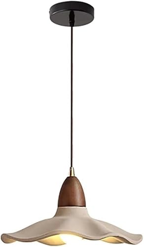 Miniatura 6 de Retro Industrial Cement Pendant Light - Luxury Walnut Lamp Cup for Dining Room & Bedroom - E27 Personalized Chaner