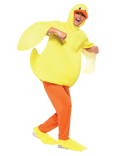 Déguisement canard homme combinaison jaune Smiffy's adulte pour carnaval
