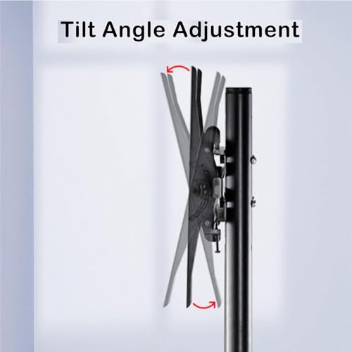 Soporte móvil para TV con ruedas, ajuste altura, 32-70 pulg miniatura 3
