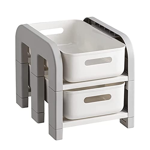 Carrito de almacenamiento de 3 niveles con ruedas para organizar el baño, la cocina o la sala de manualidades