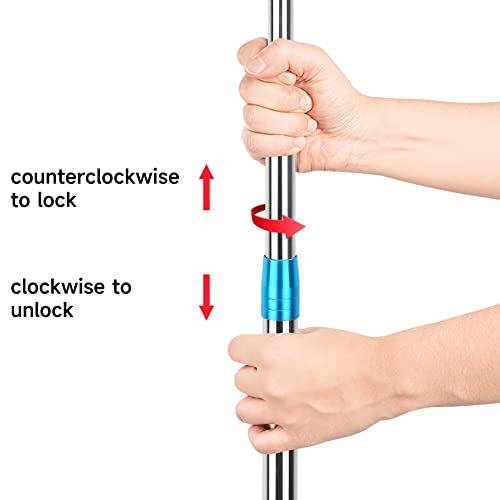 Sanlike Telescopic Fish Gaff, Stainless Steel Retractable Telescopic Pole With Sea Fishing Hook Tackle For Saltwater Offshore Ice Tool, 2.87-6.17Ft #TOP4