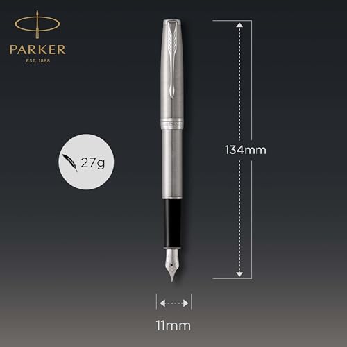 Stylo plume Parker Sonnet en acier idéal pour le bureau et les notes