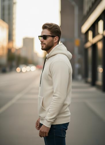 Image of Men Regular Fit Fleece ||Black||Hoodie Solid||Sweatshirt-JM3860