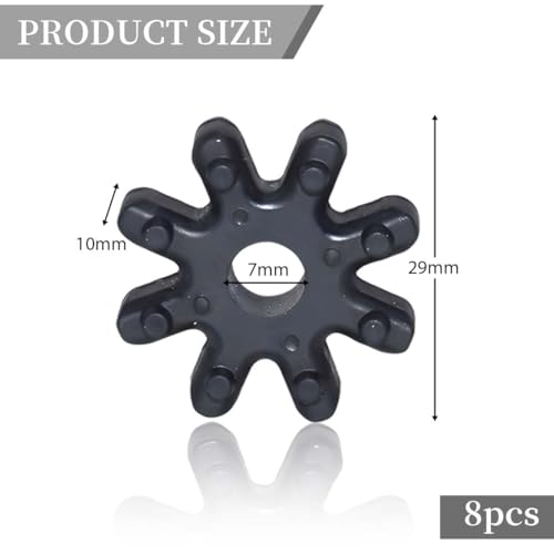 VJUYSW 8-teiliges Set zahnrad, lenkung, Kunststoff-Lenkungskupplung, Lenksäulengetriebe.