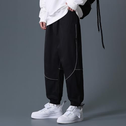 Pantalon de sport décontracté multi-poches coupe ajustée homme