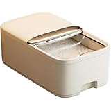 CokBlu 引き出し式家庭用米箱 密閉式米櫃・米盒 食品容器 防虫防潮 大容量 五穀雜穀収納対応 無洗米保存用 シャープデザイン 家庭用貯蔵容器​