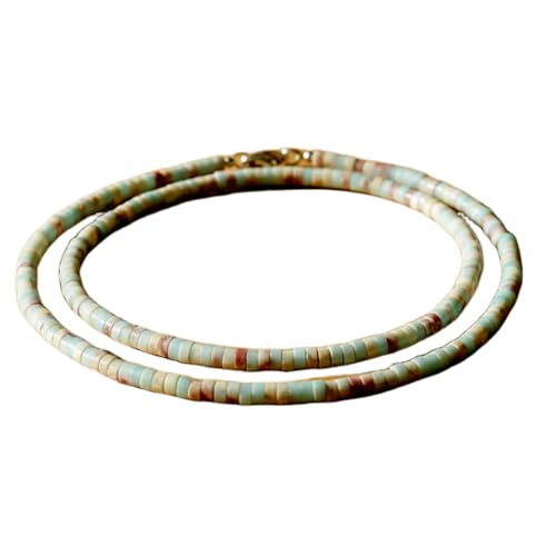 Collier turquoise naturelle 4mm : fini le stress grâce aux perles de cristal