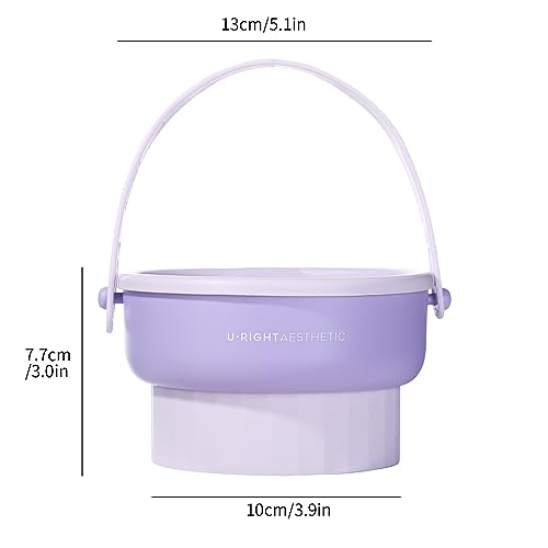 MSQ Makeup Pinsel Reinigungsmatte 3-in-1 faltbar Makeup Pinsel Reiniger Silikon Makeup Pinsel Lagerung Schüssel mit Lanyard zu trocknen Makeup Schwamm Faltbare Make-up Pinsel Schrubber Pad