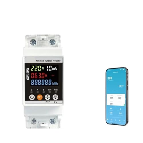Minuterie avec protection contre les fuites WIFI et mesure kWh TUYA 63A