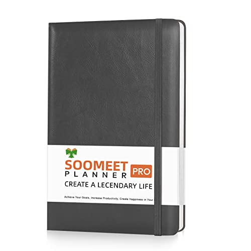 Soomeet Blank Journal Notebook with Elastic, 200 Pages, Medium 6 inches x 8.3 inches - 100 gsm Thick Paper, Hardcover, Great for Sketching, Writing and Journal Refill