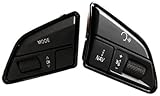 Vuzmode Botón de control de crucero del coche, for A4 A5 S5 2012 2013 2014 2015 2016 Interruptor de botones de control de volumen multifunción del volante del coche 4L0951523DXHA Kit de botones para e