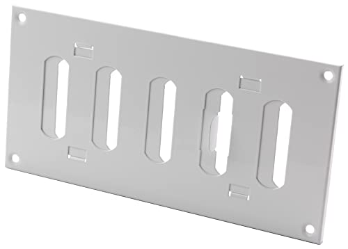 200x100mm Blanc Métal Grille de Ventilation - Réglable Grill D'aération - Lames Réglables Cover