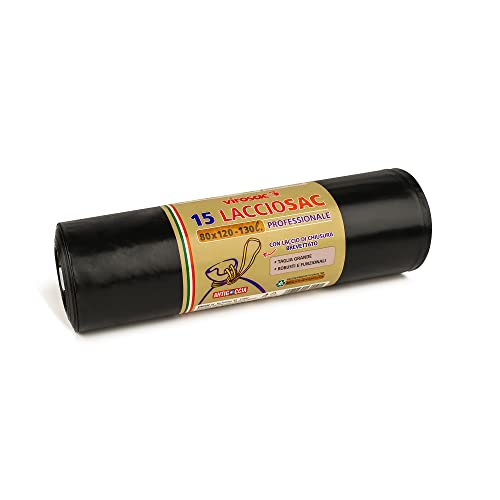 Sacchi edilizia virosac nero lacciosac 15pz