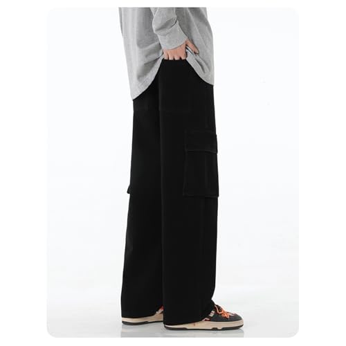 Baggy Jeans Men Drawstring Loose Fit Y2K Cargo Pants Denim Skateboard Baggy Pants Hip Hop Jeans Streetwear4