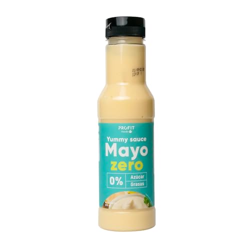 PROFIT - Yummy Sauce - Salsa baja en calorías - Ideal como aderezo para tus platos favoritos. 0% grasas y azúcares añadidos. Sin lactosa - 375 ml (Mayonesa)