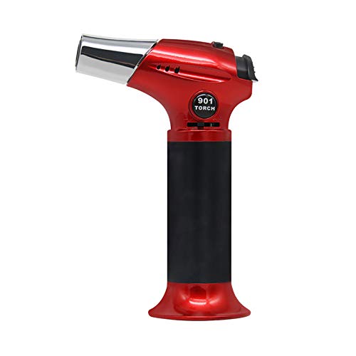 Butane Torch, Kitchen Torch Refillable Torch Lighter with Safety Lock