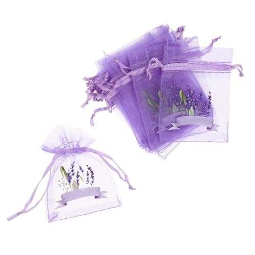 Paquete 20 Bolsitas de Tul Lavanda con Cordón 9x7 cm
