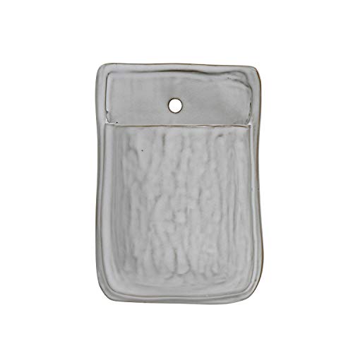 Creative Co-Op Da8668-1 Large Square White Terracotta Wall Planter #TOP16