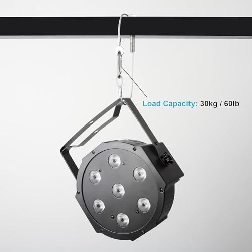 TSSS 10 Stk Sicherheit Edelstahl Seil Strick 30 Zentimeter Länge 66 Pfund Tragfähigkeit Stahlseil Leine Stage Light Safety Cables für Bühnenbeleuchtung Disco-Beleuchtung