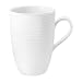 Produktbild SELTMANN WEIDEN Maxi-Becher mit Henkel - 0,45 L - Durchmesser: 12,8 cm - Höhe: 12,5 - Beat - Form: Rund mit Rillenrelief - moderner Stil - Weiß