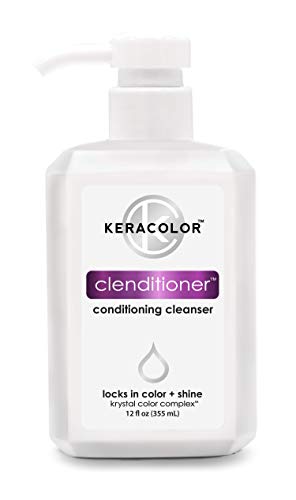 Keracolor Clenditioner Co Wash Cleansing Conditioner Keratin Infused Color Safe Prevents Fade Replaces Your Shampoo, 12 Fl Oz