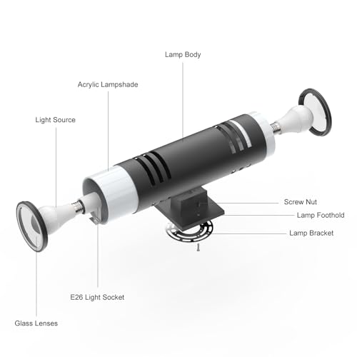Image of Sytmhoe Cylinder Outdoor Light Fixtures, Black Modern Up Down Wall Porch Lights, Exterior Wall Sconce, Aluminum, E26 Base,Anti-Rust Waterproof Wall Lantern for Doorway, Garage, Patio(1 Pack)
