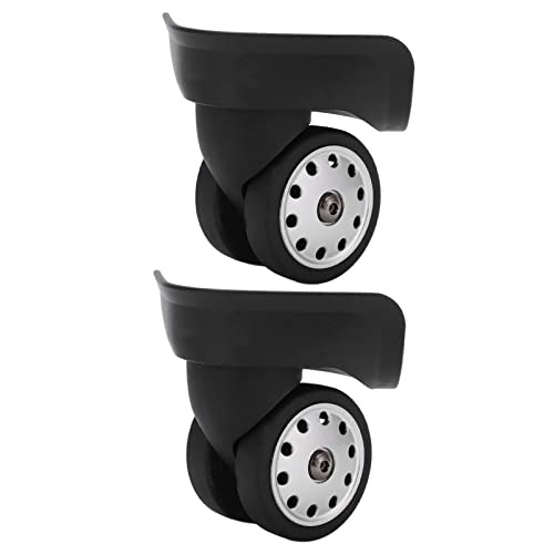 1 Pair Luggage Casters A88 Porous Suitcase Wheel Suitcase Luggage Replacement Casters for Travel Bags Large Size(Black)3