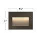 Hinkley 1563BZ Landscape Taper, Horizontal Step Light, Bronze
