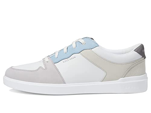 Cole Haan Grand Crosscourt Modern Tennis Sneaker Optic White/Silver Birch/Blue Bell/Hazy Purple/City Skyline 8.5 B (M)4