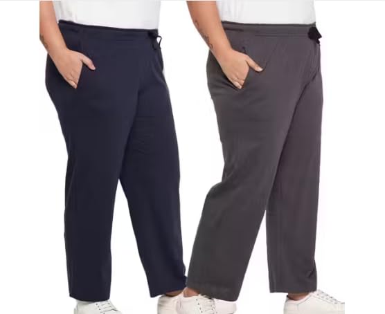 Women Cotton Solid Plus Size Pyjama| Night Pants Lounge & Gym Wear Pyjama for Women Combo of 2 (IN, Alpha, L, Regular)-picture-33