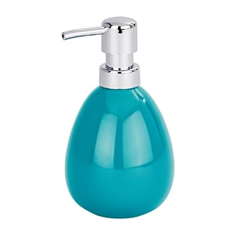WENKO Polaris Ceramic Soap Dispenser, Petrol Cover