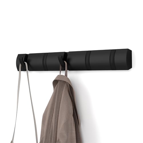 Umbra Flip Perchero de pared, Negro