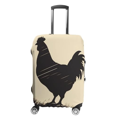 Farmhouse Chicken Luggage Cover Elastic Suitcase Protector Case Anti-Scratch Washable Baggage Covers Protector For Traveling, Aircraft Consignment M