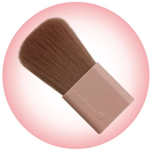 Image of CANMAKE - Powder Cheeks - Fine Pearl Transparent Clear Powder w /Soft Brush - 0.06floz (1.8g) (P06 Juicy Coral)