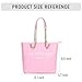 Chinllo Tote Bag for Women, Medium Quilted Top Handle Chains Handbags Purse (E.Pink)