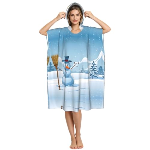 Peignoir à capuche imprimé microfibre absorbante et ultra léger - 4