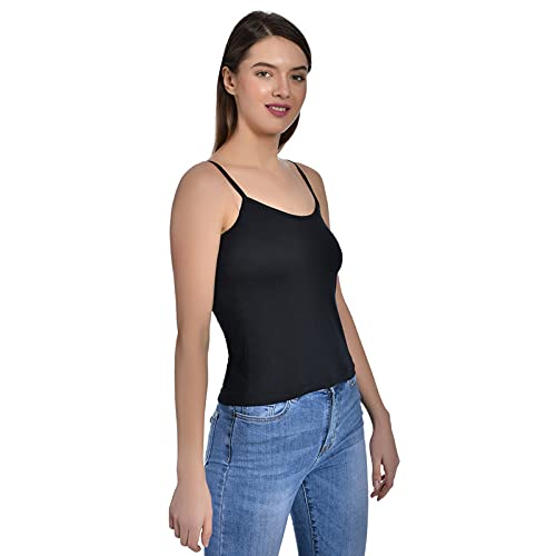 Image of Women's Regular Fit Cotton Camisole Slip Spaghetti Combo Pack of 1