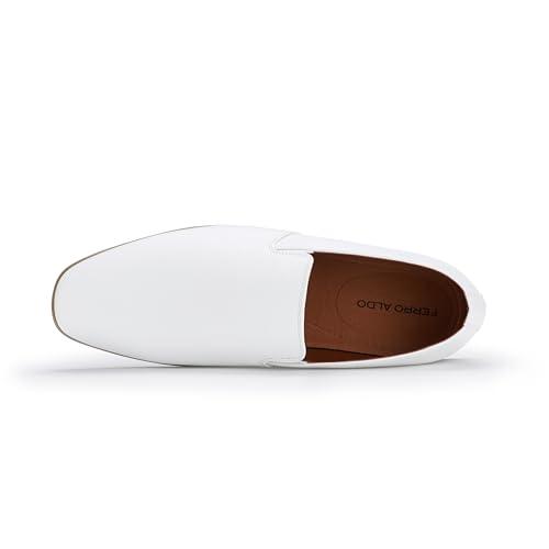 Image of Ferro Aldo Men's Slip-On Loafers | Woven Espadrille & Classic Styles | Casual & Formal Dress Shoes