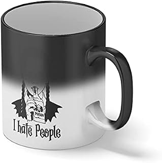 I Hate People I Hate Everything Wednesday Addams Family Halloween Black Magic Coffee Mug