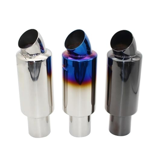 Embout d'échappement 76mm en acier inoxydable avec embout titanium durable