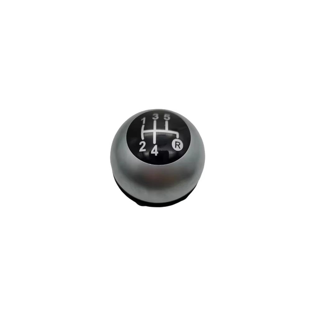POANBCGY 5 6 Speed Car Shift Knob for Fiat 500 Auto Parts(Silver 5 Speed)