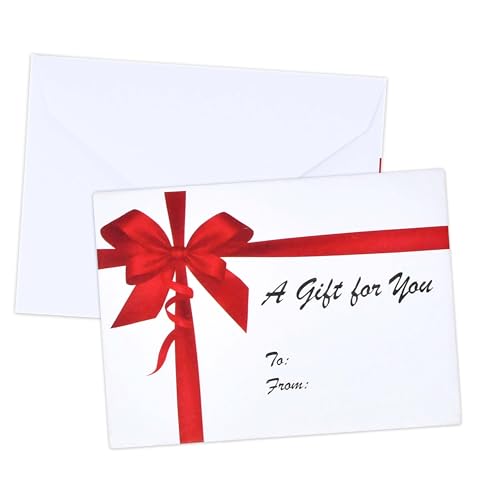 100 Count Christmas Mini Gift Card Envelopes – Holiday Small Enclosure Envelopes for Gift Cards, Money, Place Cards and Present Packaging