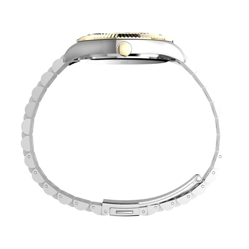 Timex Women's Legacy 36mm Watch - Two-Tone Bracelet Black Dial Gold-Tone Case, Two-Tone by Timex - Image 2