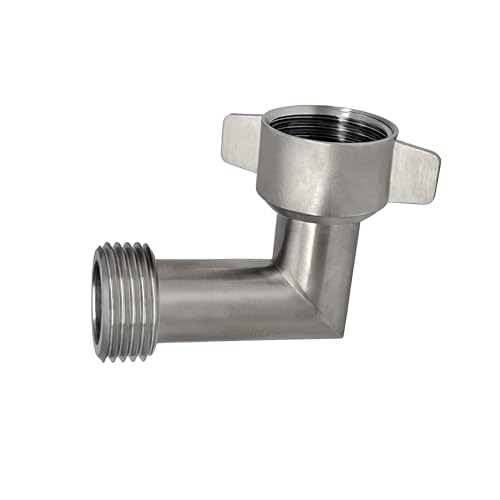 90-Degree Hose Elbow For RVs—Stainless Steel Construction—GHT3/4