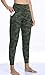 Oalka Women's Joggers High Waist Yoga Pockets Sweatpants Sport Workout Pants Multi Camo Army Green M